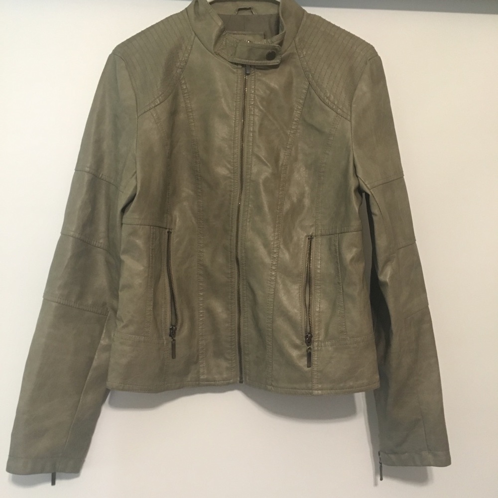 Faux leather jacket